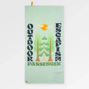 Serviette de Plage en Coton Bio Tideline - Menthe Verte