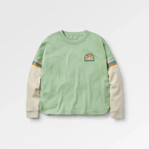 T-shirt manches longues en coton bio Dream - Green Fig