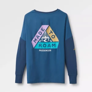 Lotus Recycled Active Long Sleeve Top - Dark Denim