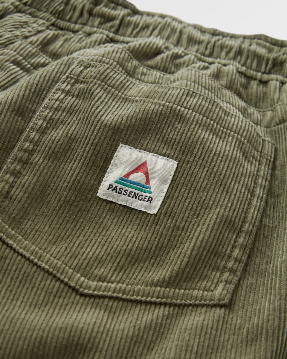 Short en Coton Côtelé Drifter - Olive Poussiéreux – Image 7