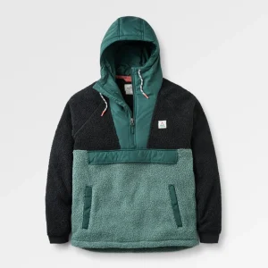 Sherpa en polaire recyclée doublée - Noir/Forêt Sombre