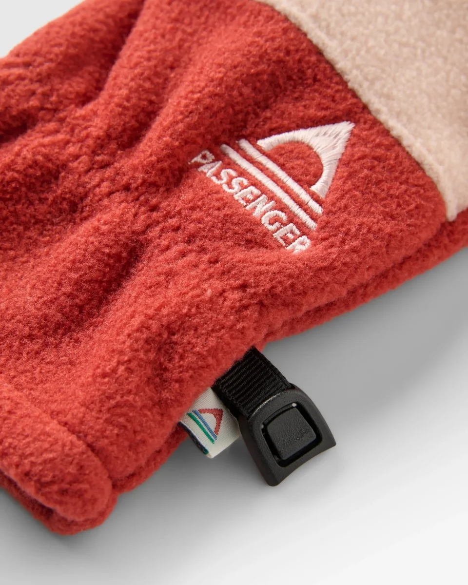 Gants en Polaire Recyclée Daytrip - Rouge Ocre/Blush – Image 4