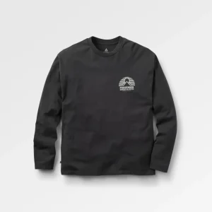 T-shirt à manches longues coupe décontractée Elbio - Noir