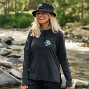 T-shirt à Manches Longues Recyclé Sorrento - Noir