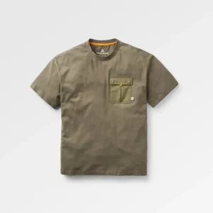 T-shirt à Coupe Décontractée Travel Pocket - Vert Olive