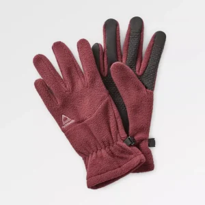 Gants en polaire recyclée pour écran tactile - Vin