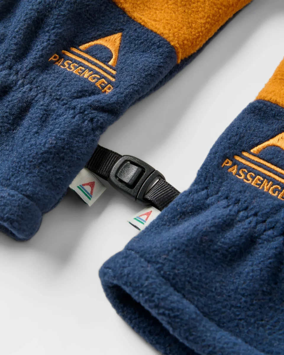 Gants en Polaire Recyclée Daytrip - Rich Navy/ Retro Orange – Image 3