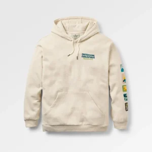 Sweat à capuche bio Patch - Milky Marl