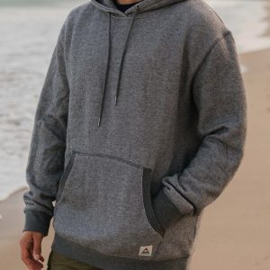 Hoodie Relax Fit Texturé Héritage - Charcoal