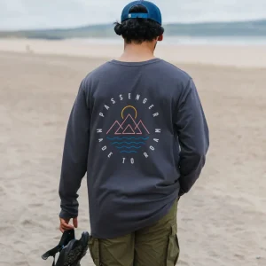 T-Shirt Manches Longues Recyclé Escapism - Noir Délavé