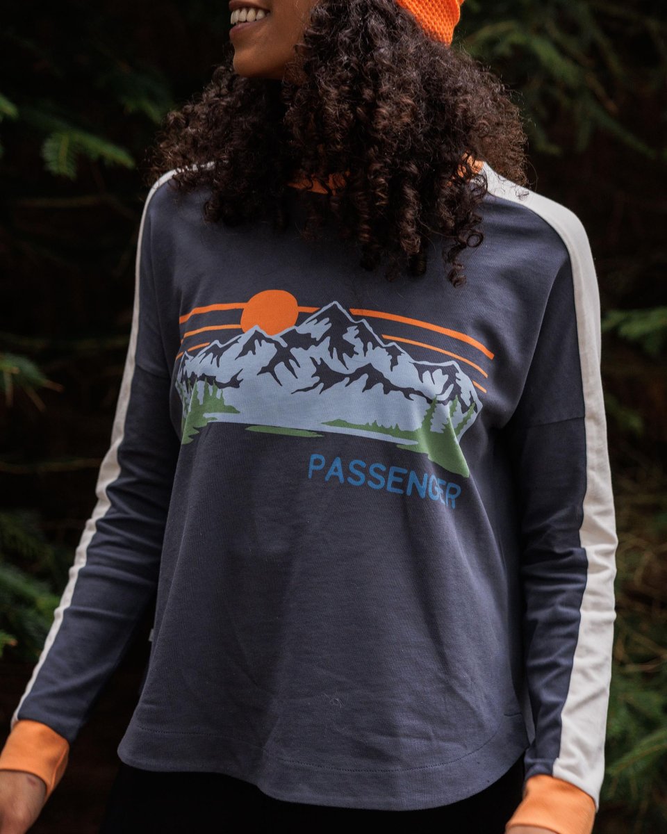 T-shirt à manches longues en coton bio Hilltop - Charcoal – Image 5