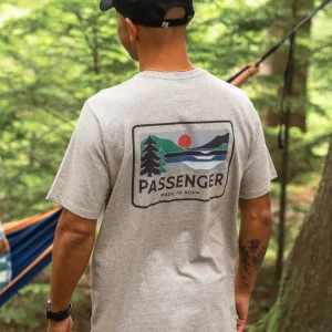 T-shirt Homme en Coton Recyclé Roamer - Gris Chiné