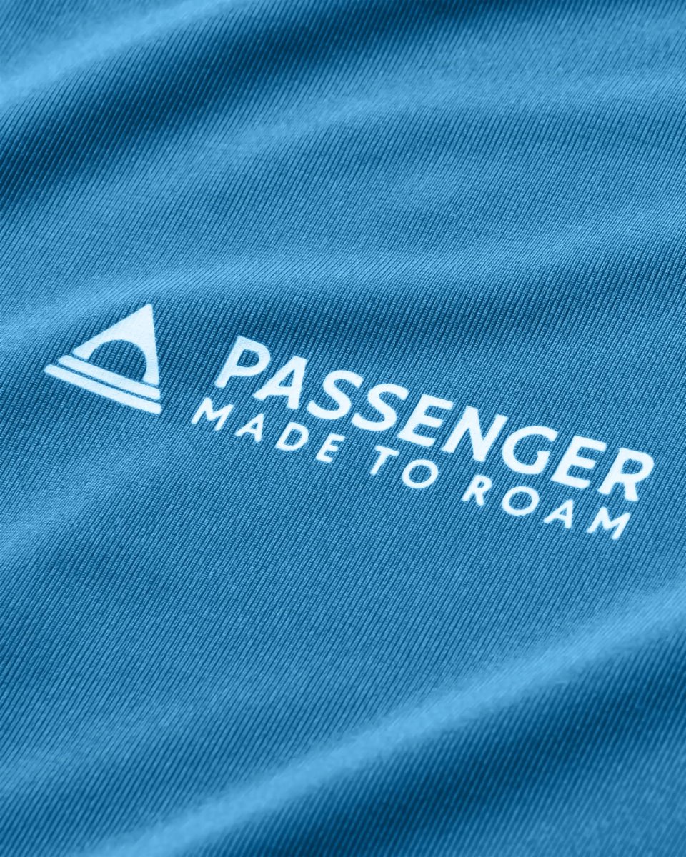 T-shirt recyclé actif toute la journée - Bleu Acier – Image 3