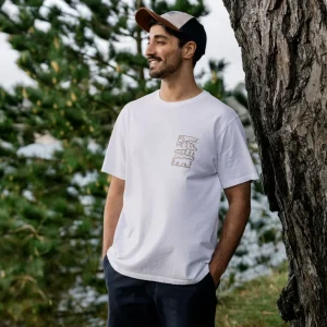 T-shirt en coton recyclé Nature - Blanc