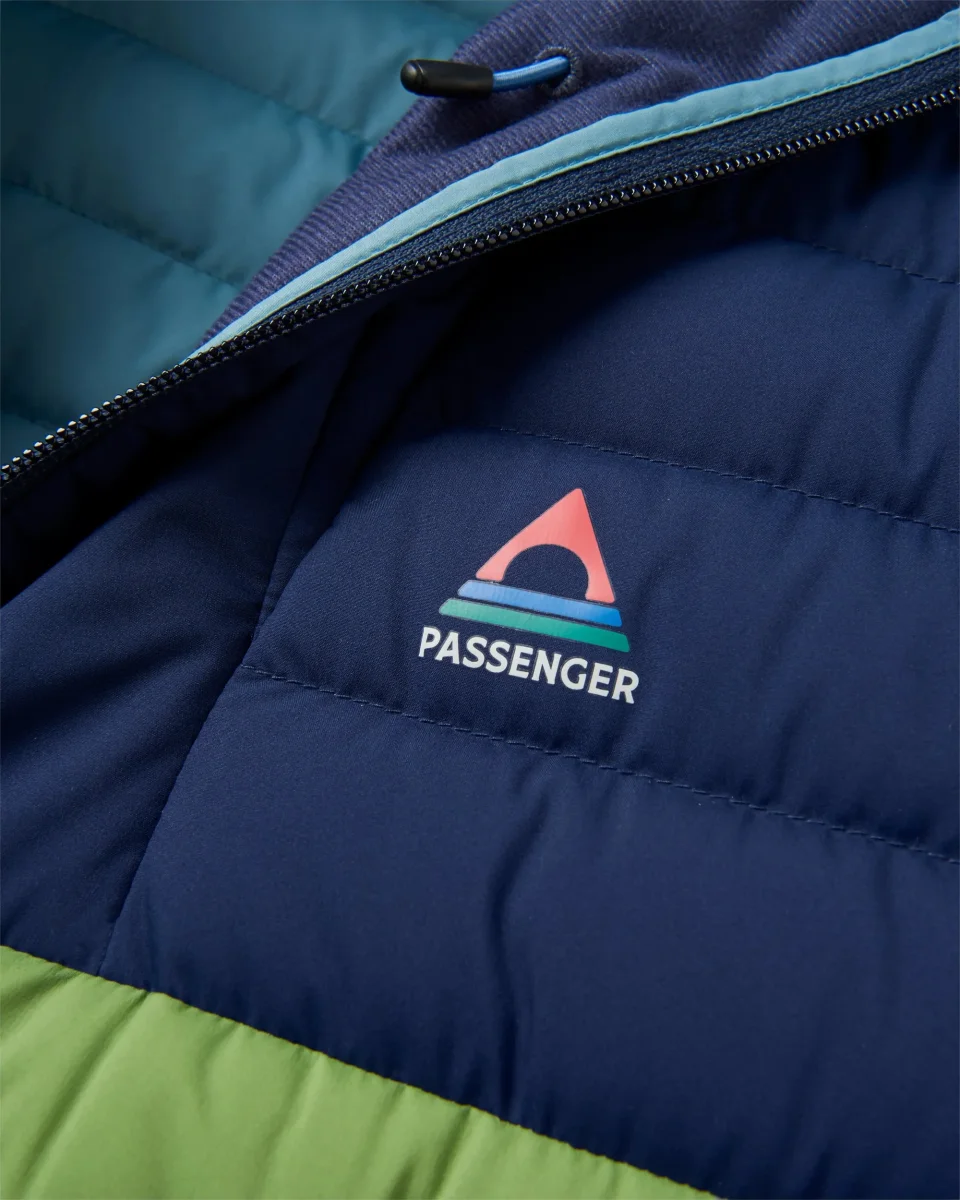 Veste en Duvet Recyclé Ashland - Bleu Marine/Vert Poire – Image 8