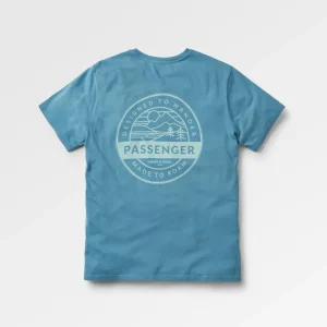 T-shirt en coton bio Odyssey - bleu provincial