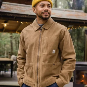 Surchemise en Côtelé de Coton Bio - Marron Caramel