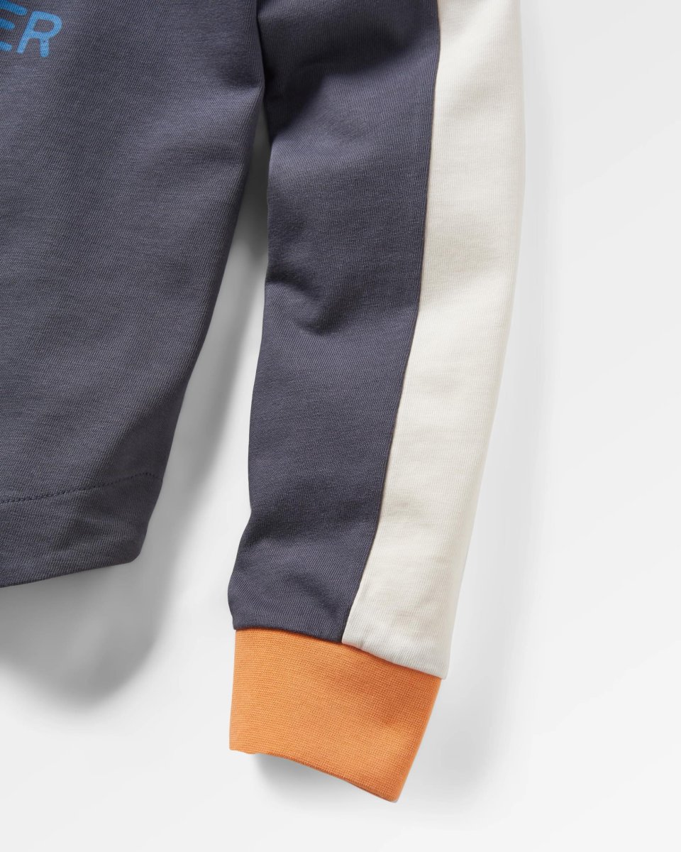 T-shirt à manches longues en coton bio Hilltop - Charcoal – Image 8