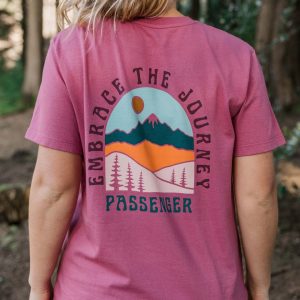 T-shirt en coton recyclé Outlook - Mauve Haze