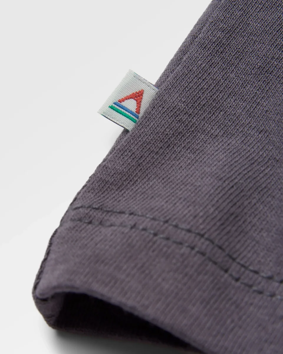 T-shirt manches longues recyclé Waves & Trees - Charcoal – Image 8