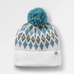 Bonnet à Pompon Recyclé Snowdrop - Blanc Vintage