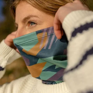 Gaiter Recyclé de Sentier - Motif Camo Bleu Profond