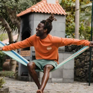 Sweatshirt en Coton Bio Odyssey - Orange brûlé