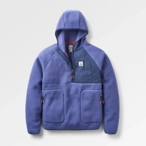 Polaire Recyclée en Sherpa à Fermeture Éclair 1/2 Ventura - Violet Indigo