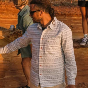 Chemise en Coton Bio Amboro - Mono Geo Birch