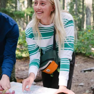 Haut à manches longues texturé et élégant - Rayure Greenlake