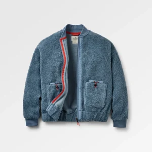 Lucia Sherpa Polaire Recyclé - Bleu Orageux