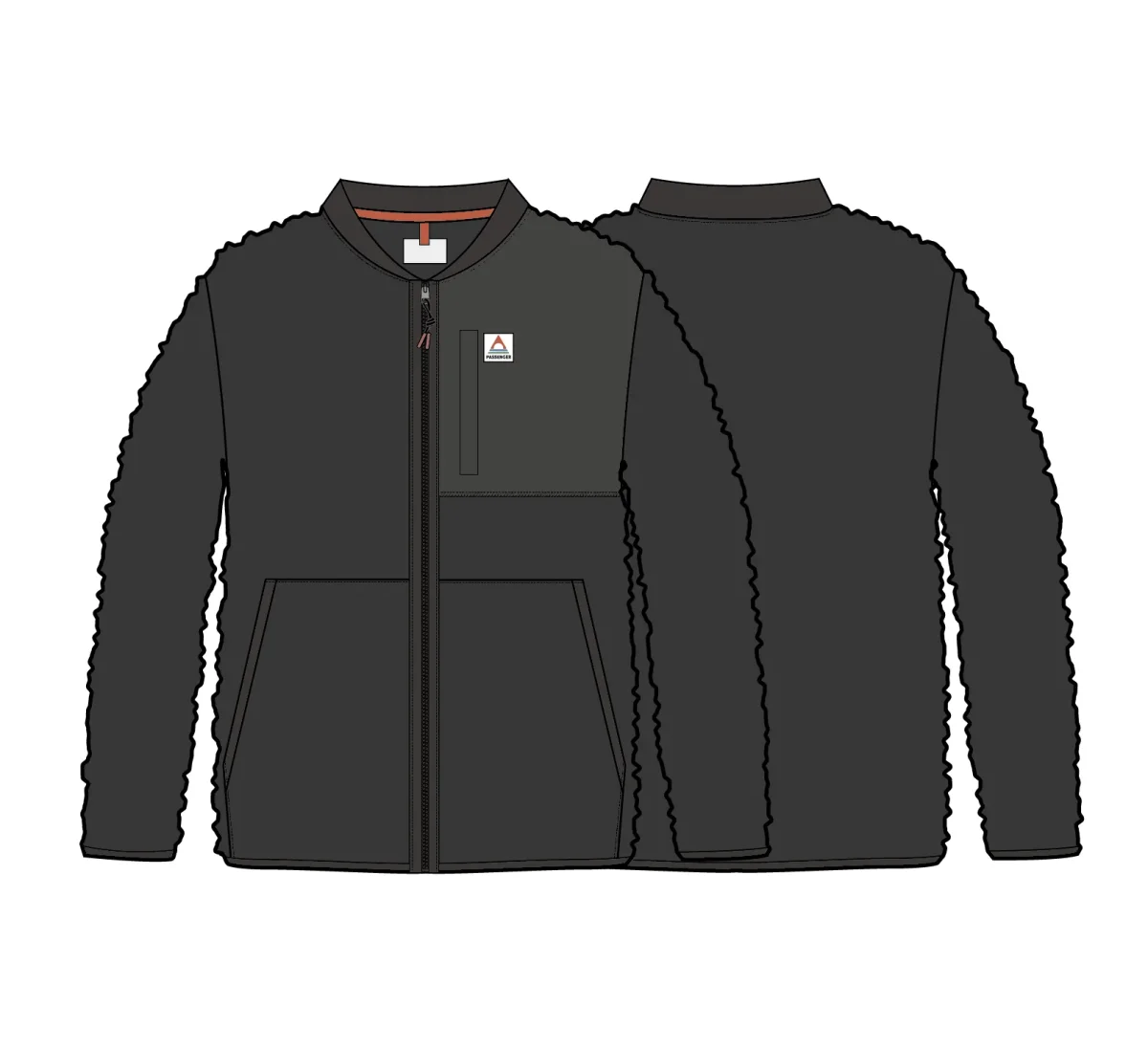 Reconnect Sherpa Polaire Recyclée - Noir – Image 7