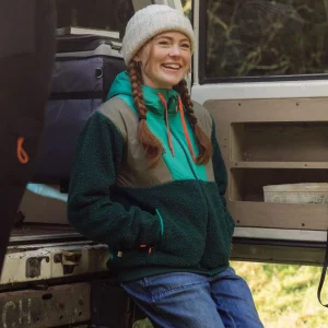 Veste à capuche zippée en sherpa ultra douce - vert Greenlake/Rain Forest