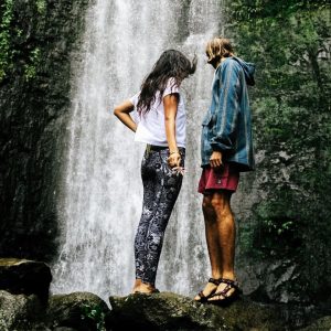 Leggings Recyclés Fresh Air - Floral Noir