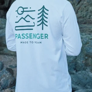 T-shirt manches longues en coton bio Phoenix - Blanc