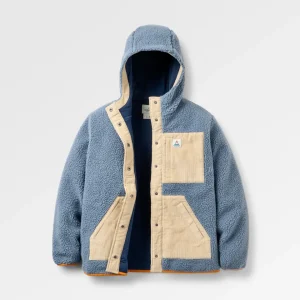 Polaire sherpa Clover - Bleu orageux