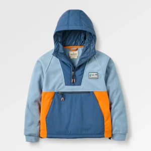 Veste polaire à capuche recyclée Alexander - denim délavé