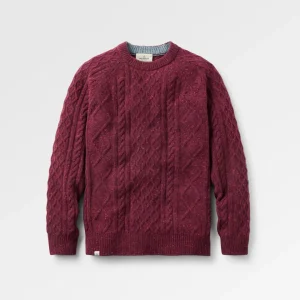 Pull en laine mérinos Sandbar tricoté - figue