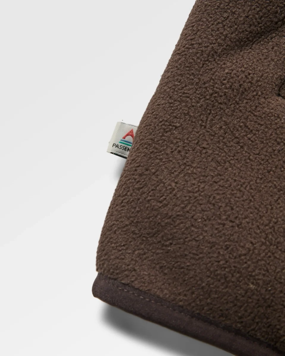 Veste sherpa doublée polaire - bleu rétro/espresso – Image 6