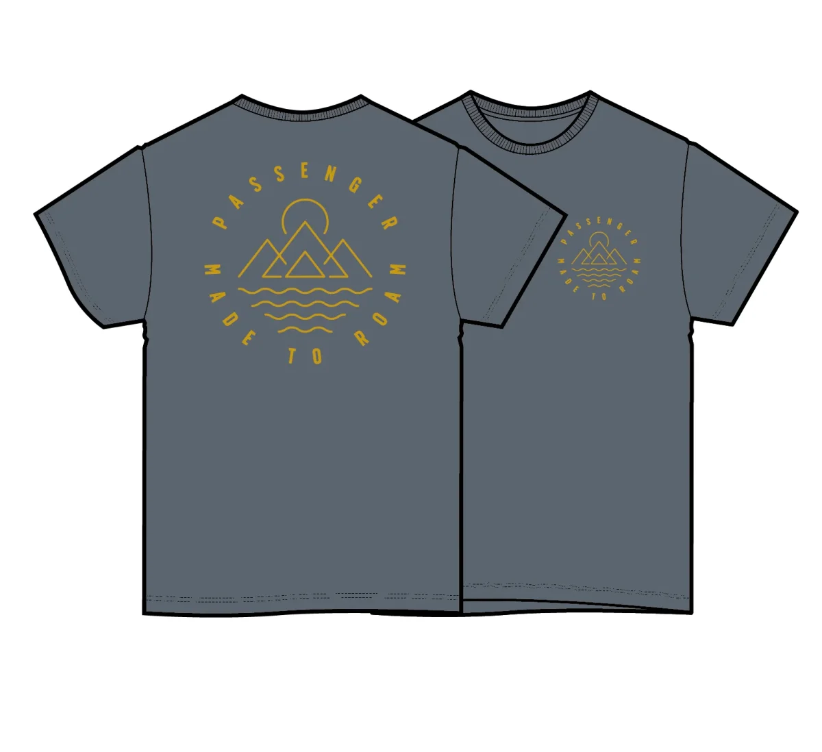 T-shirt en coton recyclé Escapism - Gris orageux – Image 7