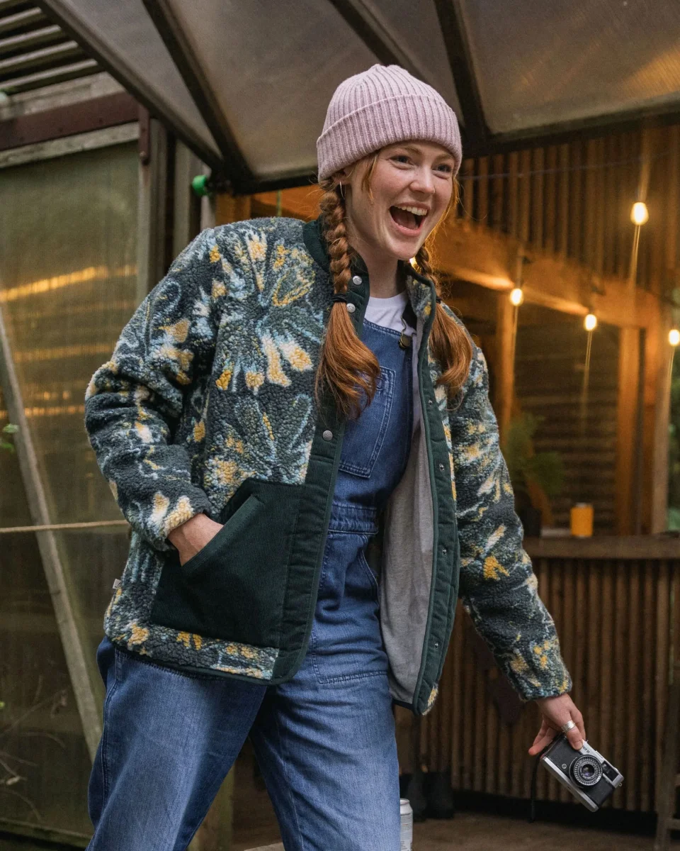 Polaire sherpa Clover - givre fougère foncée – Image 4