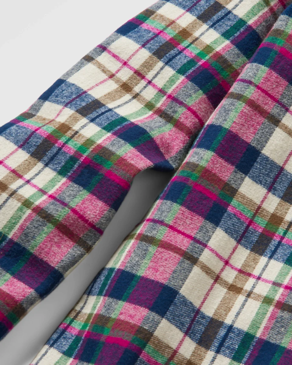 Surchemise Lourd en Coton Bio Rustique - Carreaux Blanc Cassé – Image 9