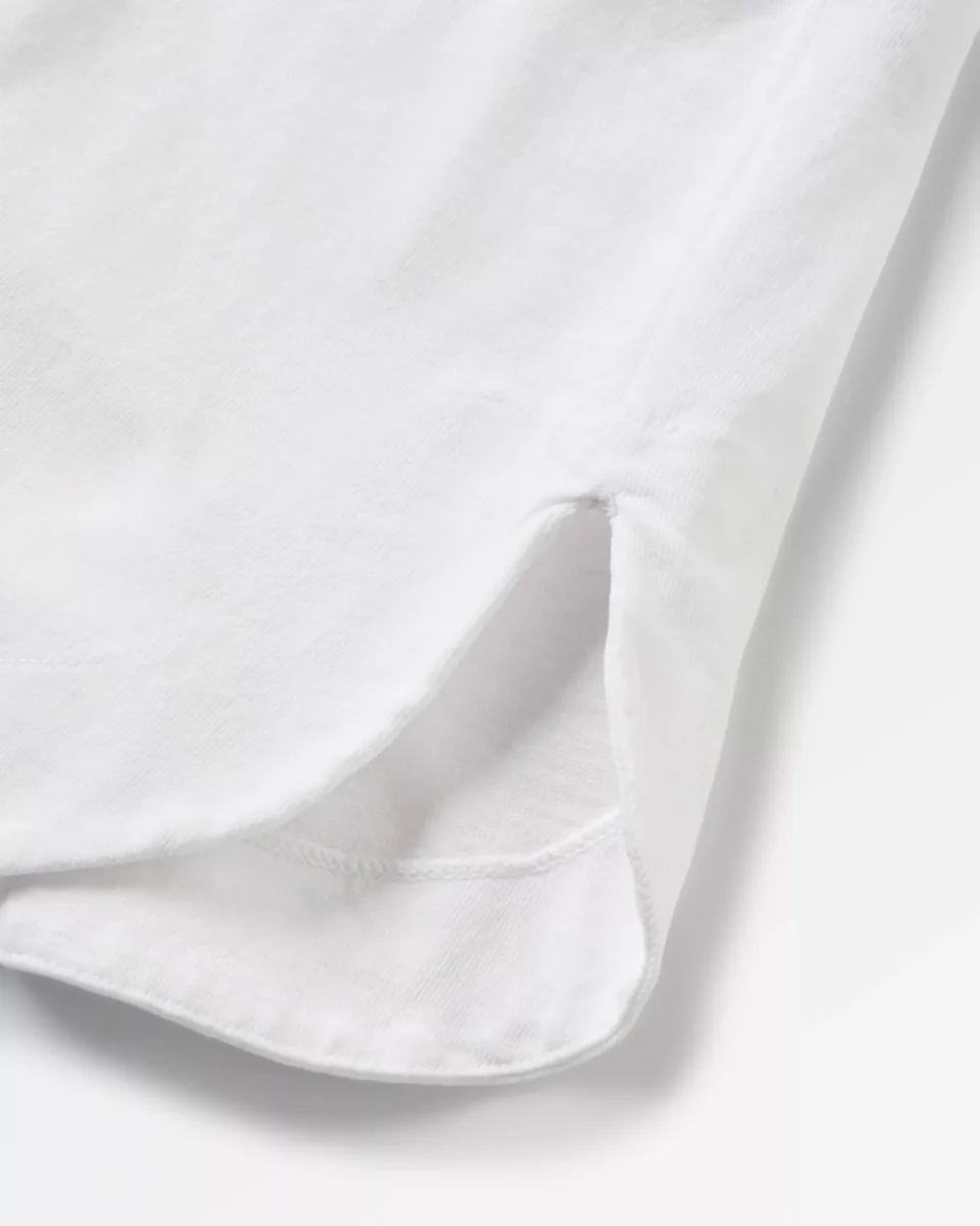 T-shirt manches longues en coton recyclé Live Wild - Blanc – Image 4