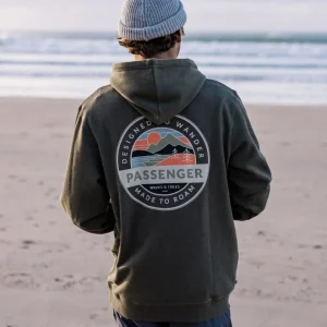 Sweat à Capuche en Coton Bio Odyssey - Kaki Chiné