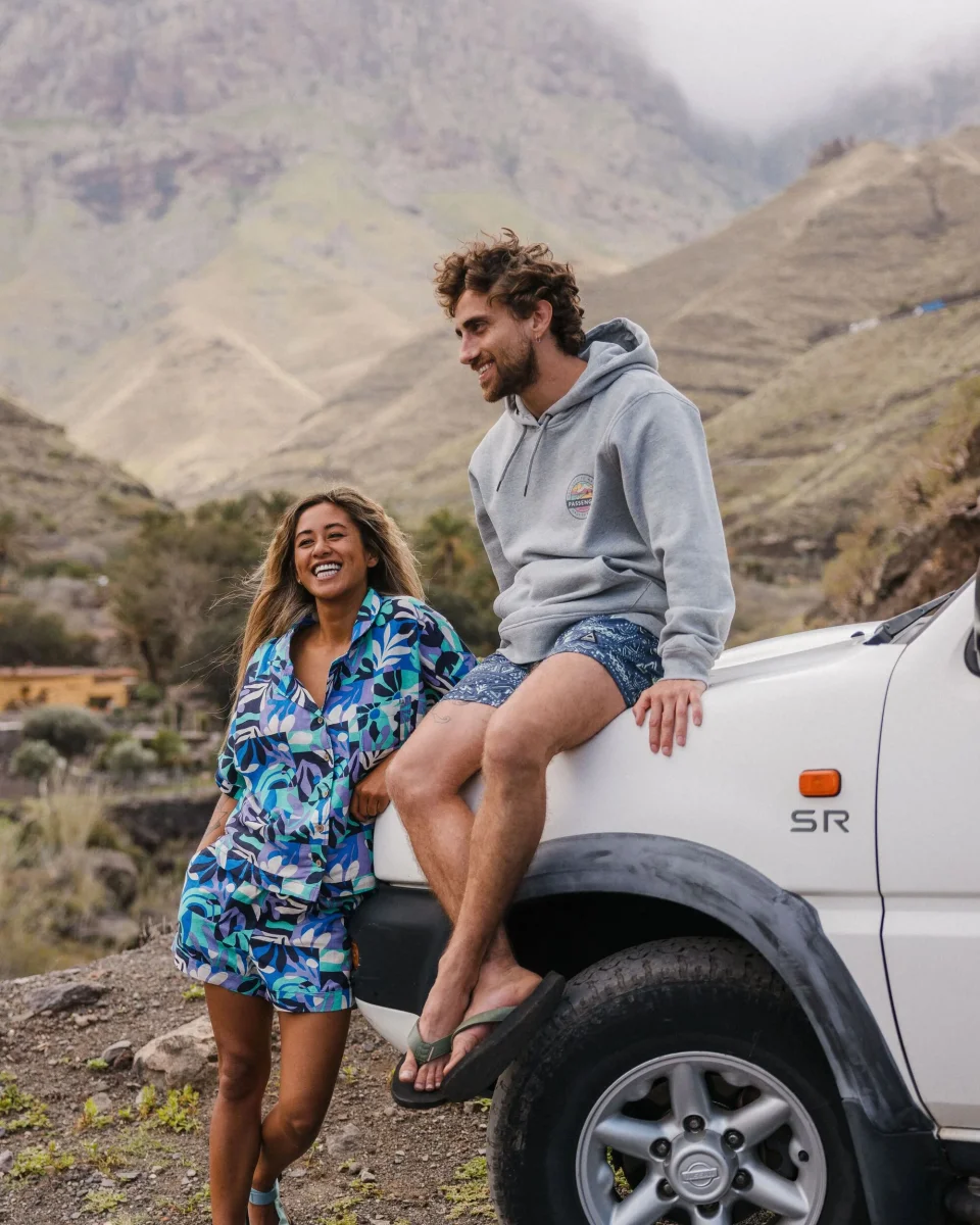 Sweat à Capuche en Coton Bio Odyssey - Gris Chiné – Image 3