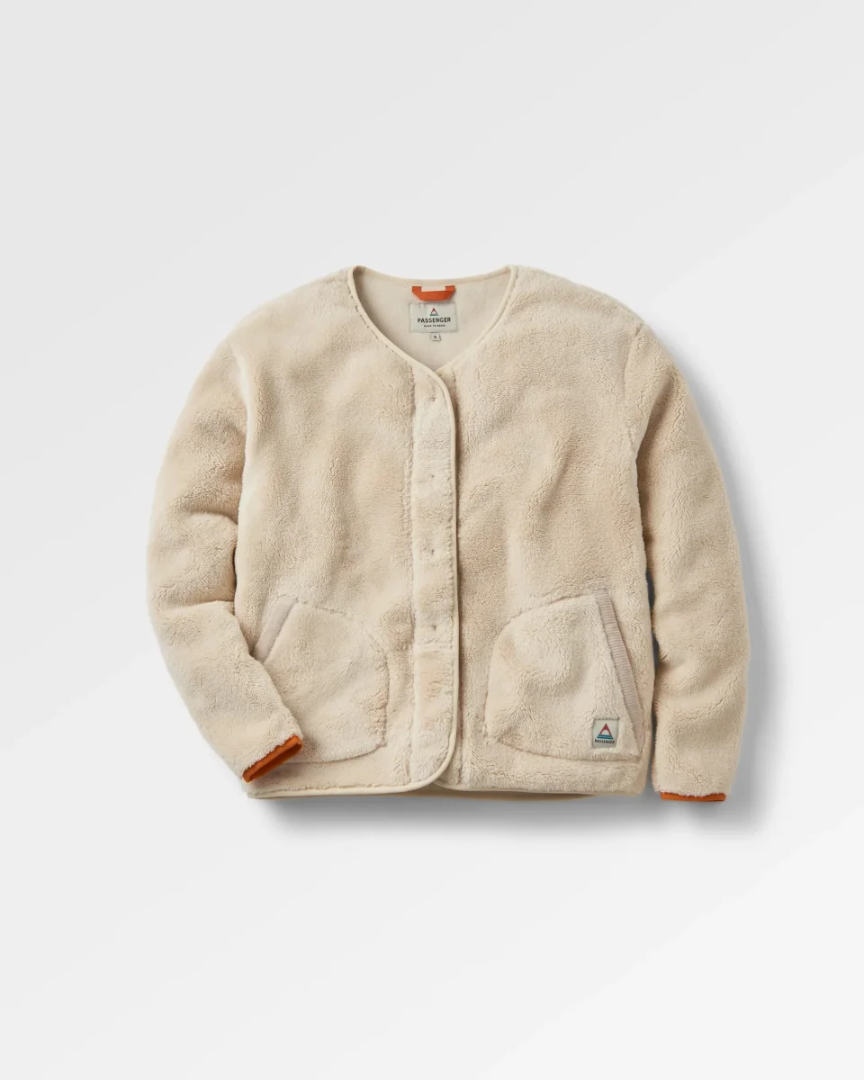 Veste en Polaire Recyclée Sans Col Iris - Avoine