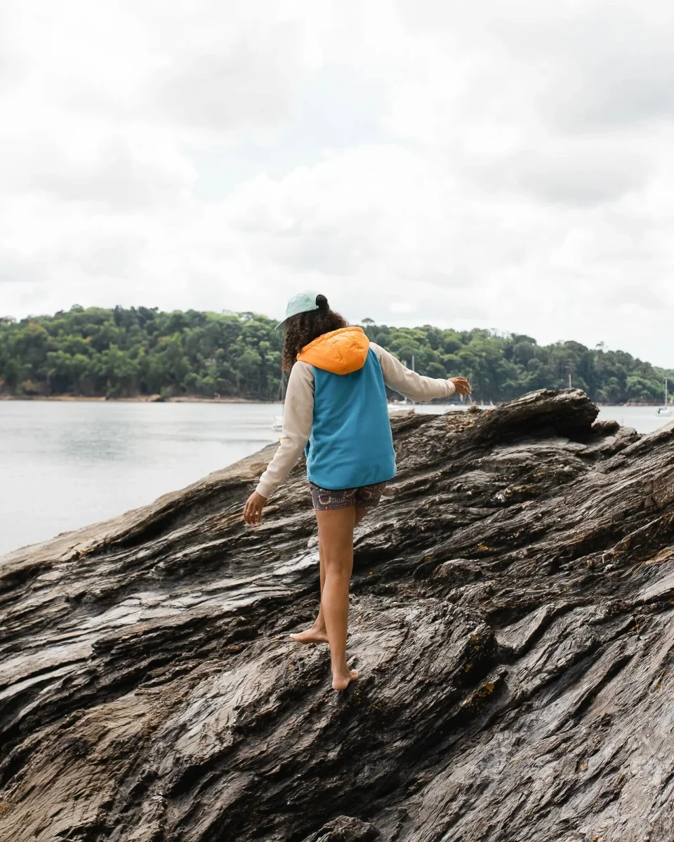 Alexander Polaire à Capuche Recyclé - Bleu Piscine – Image 6
