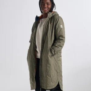 Parka Isolante Recyclée Flora 2.0 Longue - Olive Poussiéreux
