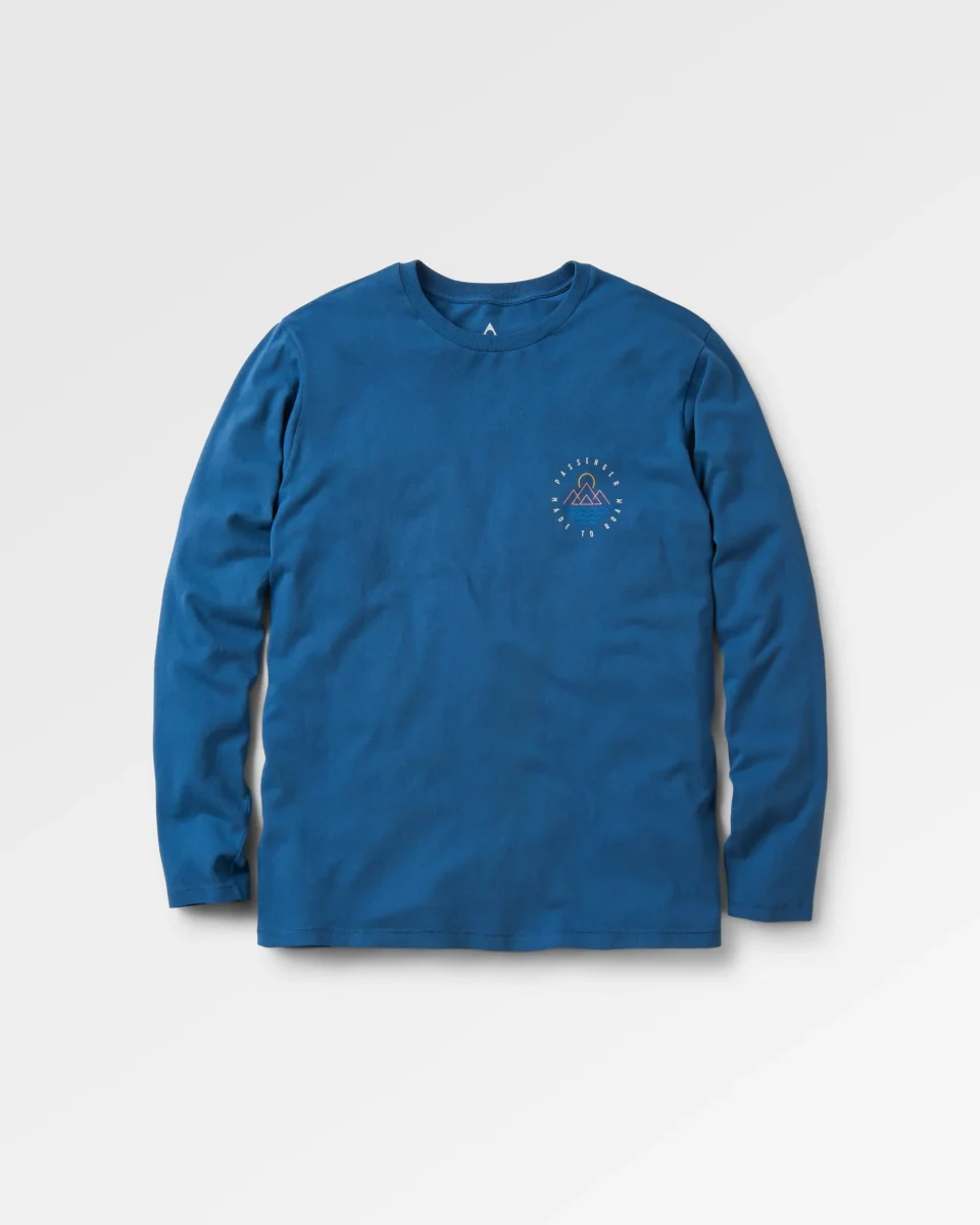 T-shirt manches longues recyclé Escapism - Denim foncé – Image 6