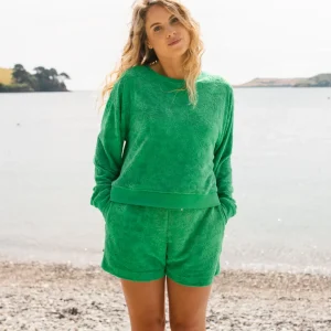 Haut Texturé Vibes - Épicéa Vert